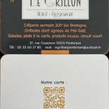 Le Grillon Crêperie Grill Avec Agneau De Pré-salé Produits Locaux Et Farine Igp Bio.