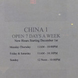China One Chinese