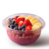 Tazón De Acai Primo, Tazón De Fresas Troceadas O Tazón De Frutas Con Yogur Griego