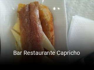 Bar Restaurante Capricho reserva