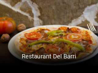 Restaurant Del Barri reservar mesa