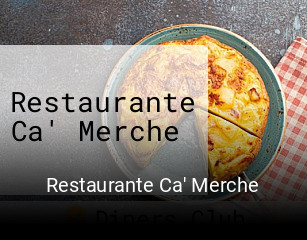 Restaurante Ca' Merche reserva de mesa