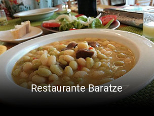 Restaurante Baratze reservar en línea