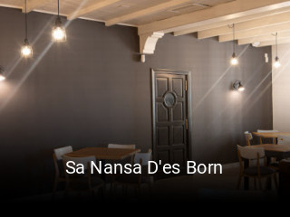 Reserve ahora una mesa en Sa Nansa D'es Born