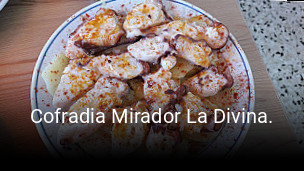 Cofradia Mirador La Divina. reserva de mesa