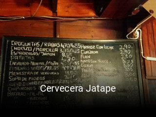 Cervecera Jatape reserva de mesa