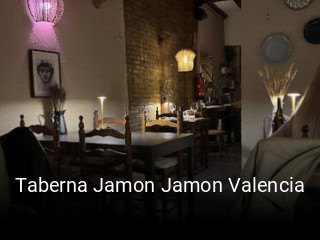 Taberna Jamon Jamon Valencia reservar en línea