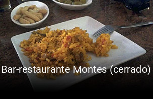 Bar-restaurante Montes (cerrado) reservar mesa