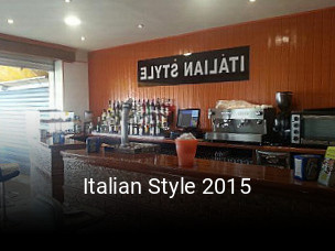 Reserve ahora una mesa en Italian Style 2015