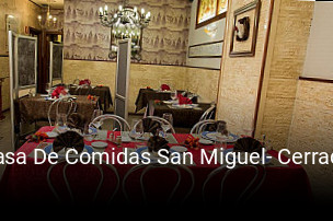 Casa De Comidas San Miguel- Cerrado reservar mesa