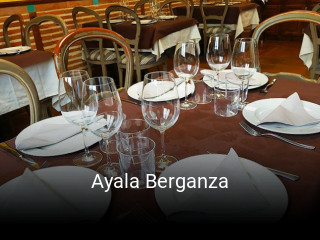 Ayala Berganza reservar mesa