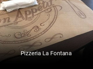 Pizzeria La Fontana reserva