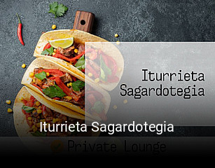 Iturrieta Sagardotegia reserva de mesa