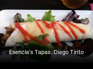 Esencia's Tapas. Diego Tirito reserva de mesa
