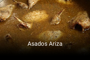 Asados Ariza reserva de mesa