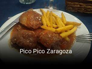 Pico Pico Zaragoza reservar mesa
