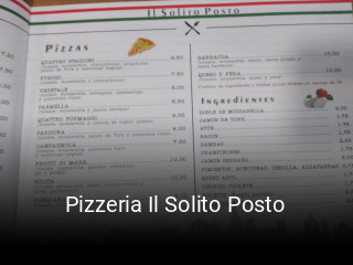 Reserve ahora una mesa en Pizzeria Il Solito Posto