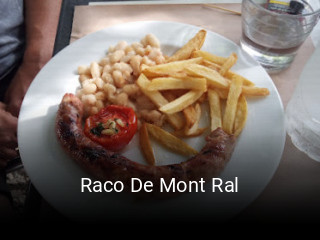 Reserve ahora una mesa en Raco De Mont Ral