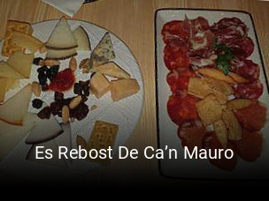 Reserve ahora una mesa en Es Rebost De Ca’n Mauro