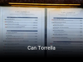 Can Torrella reserva de mesa