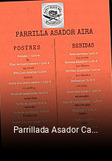 Parrillada Asador Cafeteria Aira reserva de mesa