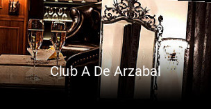 Club A De Arzabal reservar mesa