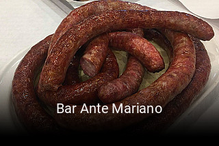 Bar Ante Mariano reservar mesa