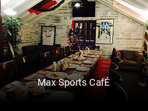 Max Sports CafÉ reservar en línea