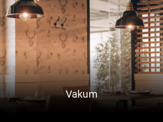 Reserve ahora una mesa en Vakum