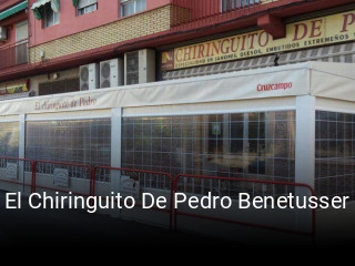 Reserve ahora una mesa en El Chiringuito De Pedro Benetusser