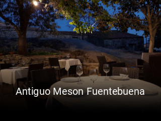Reserve ahora una mesa en Antiguo Meson Fuentebuena