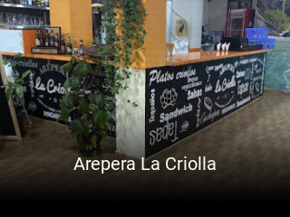 Arepera La Criolla reserva de mesa