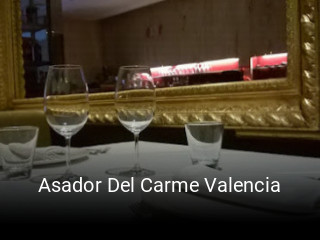 Asador Del Carme Valencia reserva de mesa
