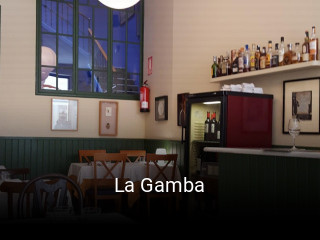 La Gamba reservar mesa