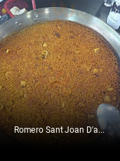Romero Sant Joan D'alacant reserva de mesa