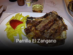 Parrilla El Zangano reserva de mesa