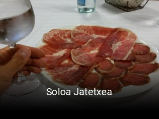 Reserve ahora una mesa en Soloa Jatetxea