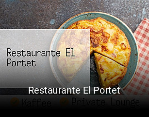 Reserve ahora una mesa en Restaurante El Portet