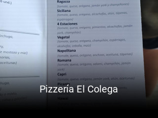 Pizzería El Colega reserva