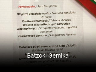 Batzoki Gernika reserva de mesa
