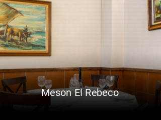 Meson El Rebeco reserva de mesa
