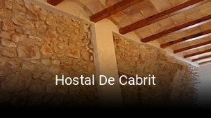 Hostal De Cabrit reserva