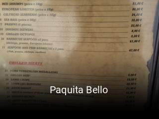 Paquita Bello reserva