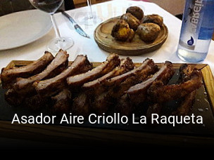 Reserve ahora una mesa en Asador Aire Criollo La Raqueta