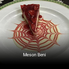 Reserve ahora una mesa en Meson Beni