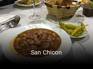 San Chicon reserva de mesa