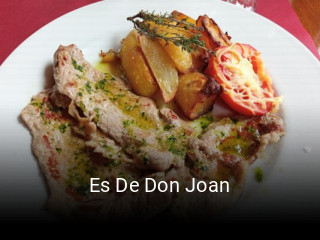 Reserve ahora una mesa en Es De Don Joan