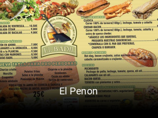 Reserve ahora una mesa en El Penon