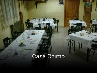 Casa Chimo reserva de mesa