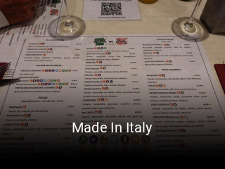 Made In Italy reserva de mesa